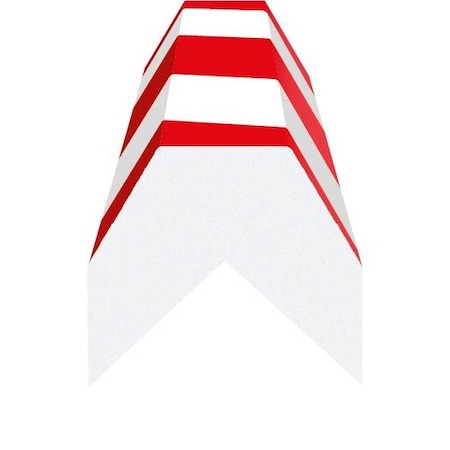 Ergomat Conic Corner Bumper Red/White Hazard CCP120-R/W